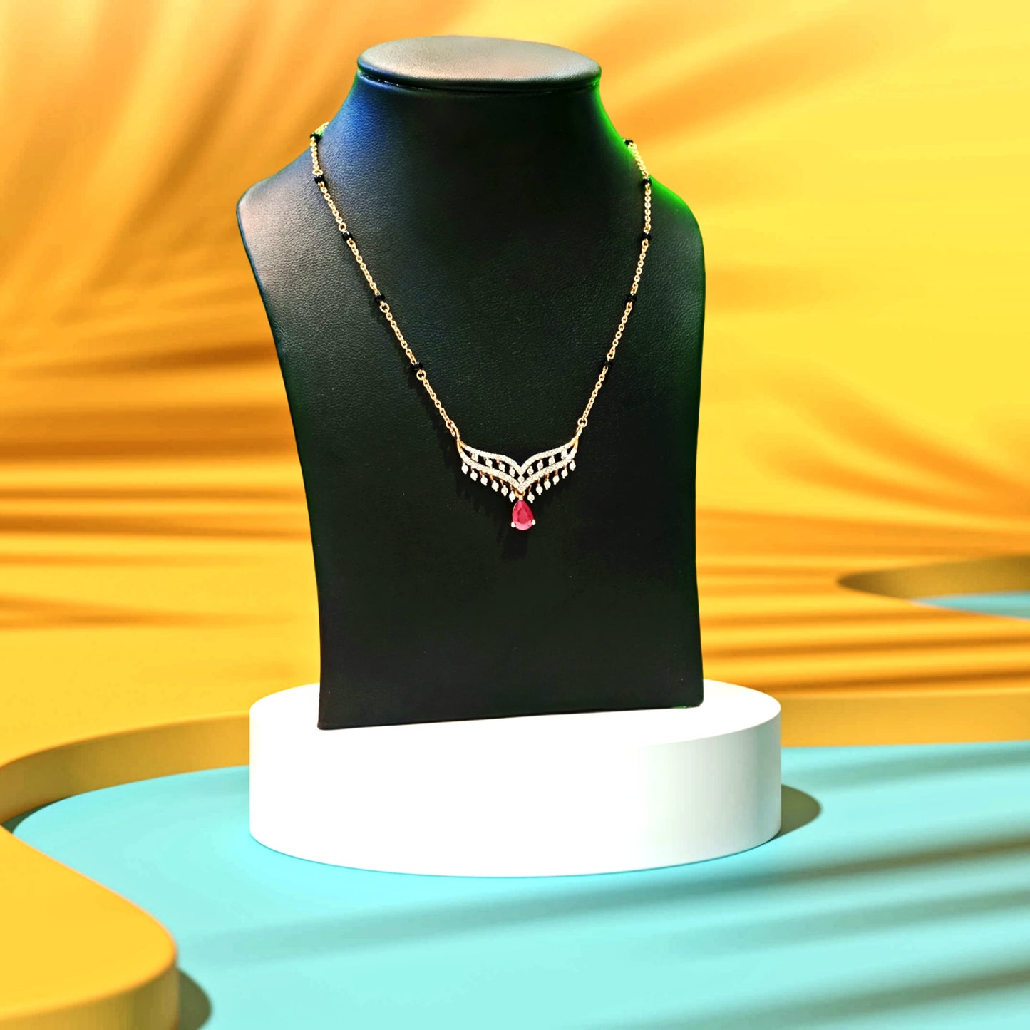 DIAMOND PENDANT AND CHAIN