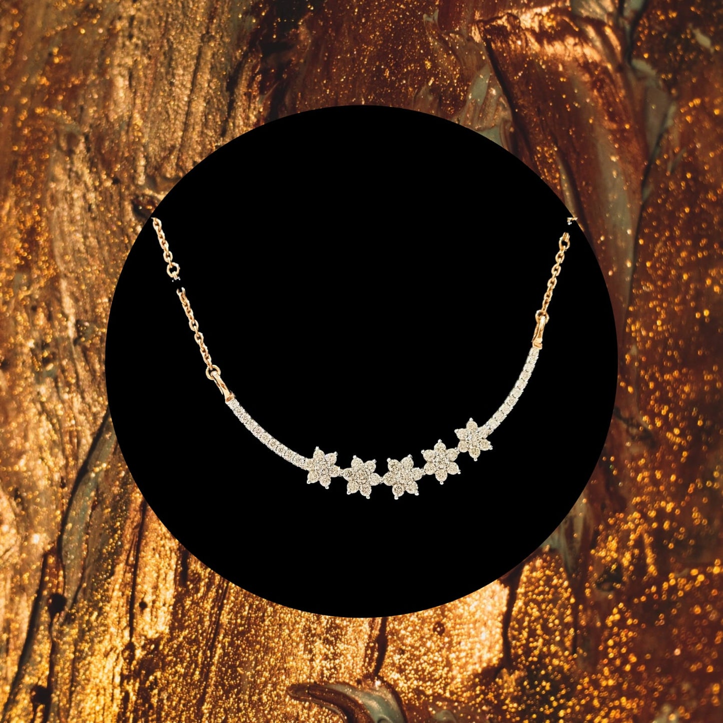 DIAMOND PENDANT AND CHAIN