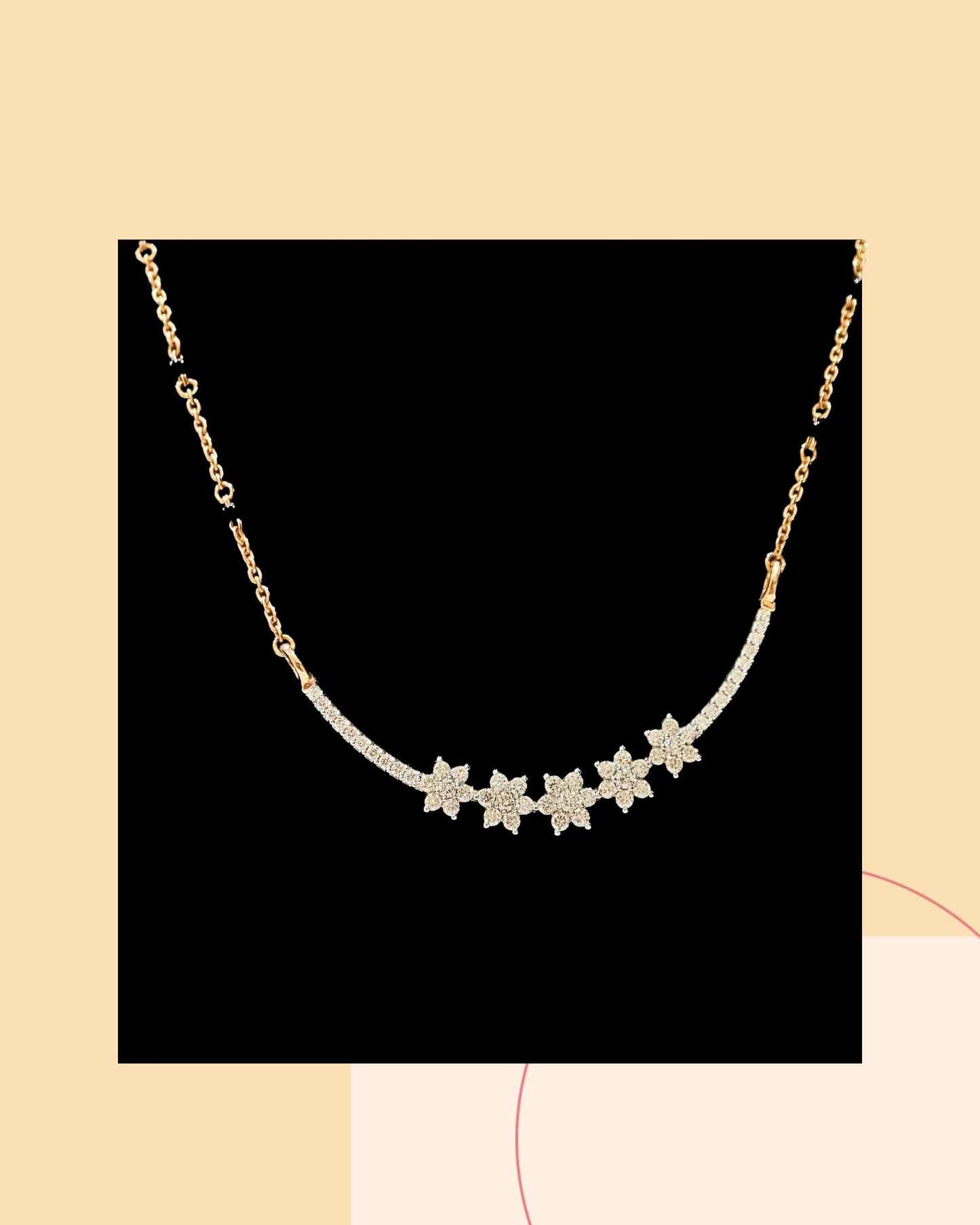 DIAMOND PENDANT AND CHAIN