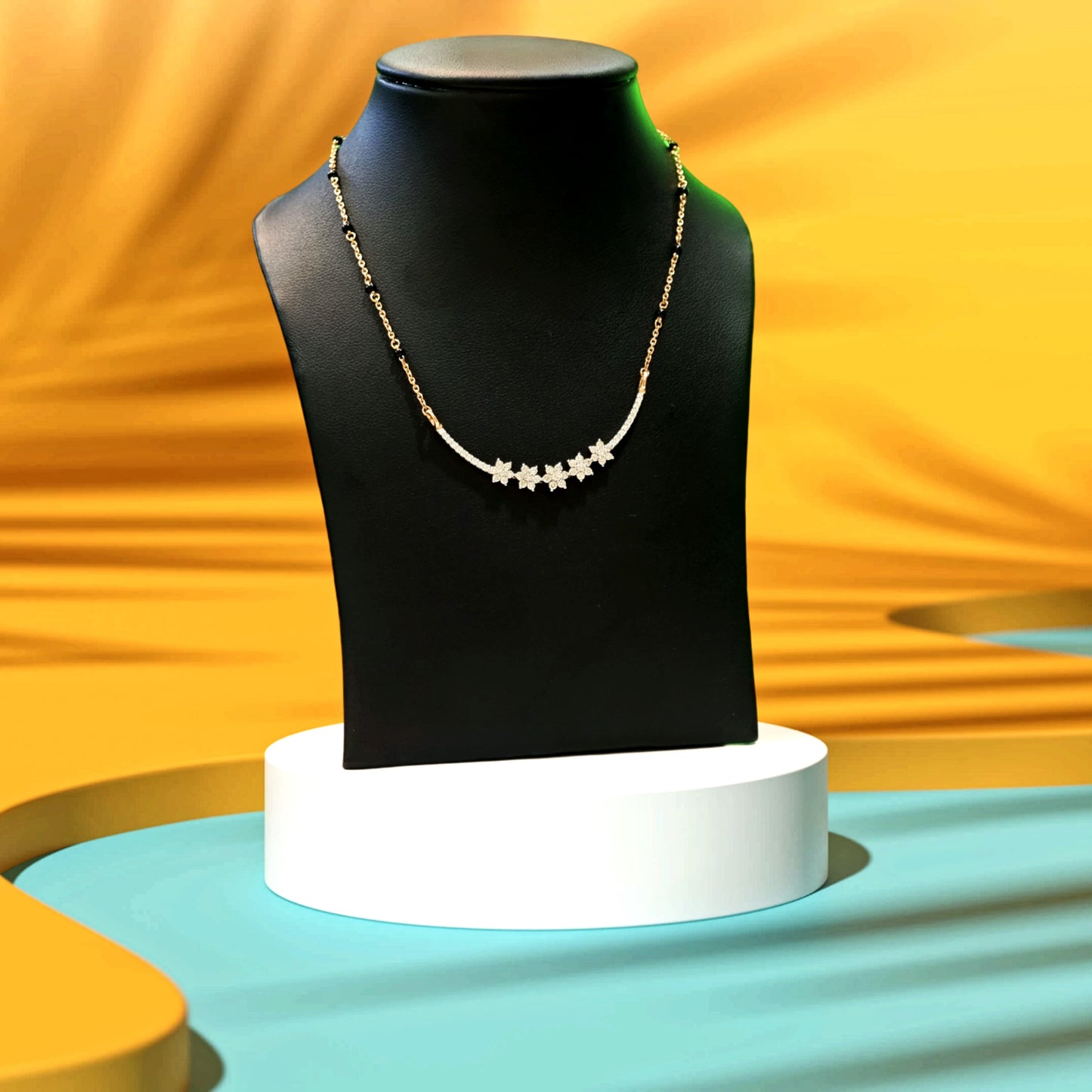 DIAMOND PENDANT AND CHAIN